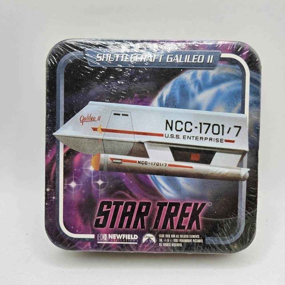 NEW Vintage Unopened 12 Pack 1997 Star Trek Shuttlecraft Galileo II Coasters